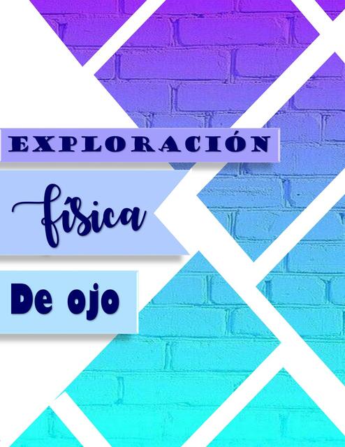 Exploración Física del Ojo