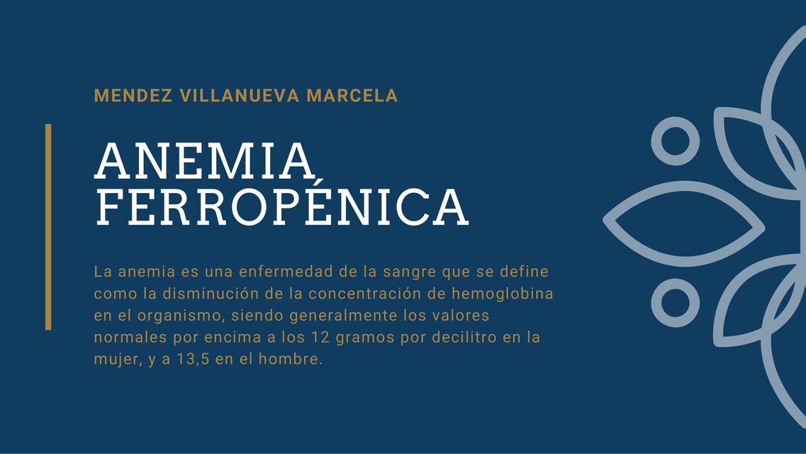 Anemia Ferropénica