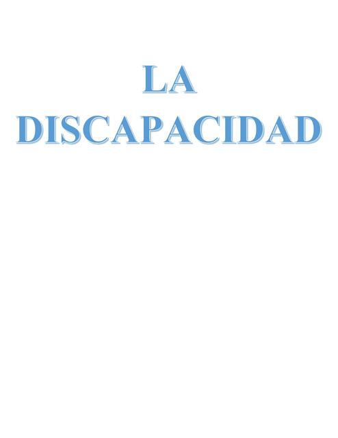 La Discapacidad