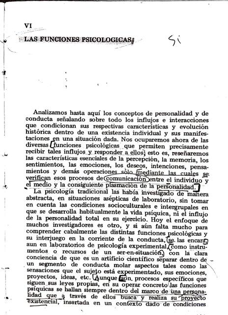 Funciones Psicológicas