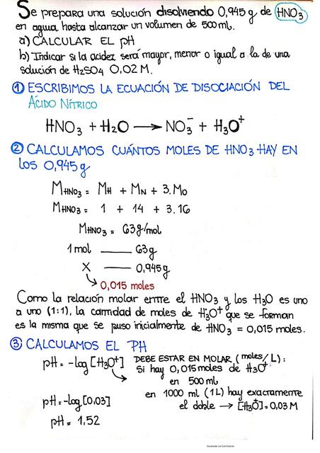 Ejercicio Resuelto - Equilibrio ácido-base 