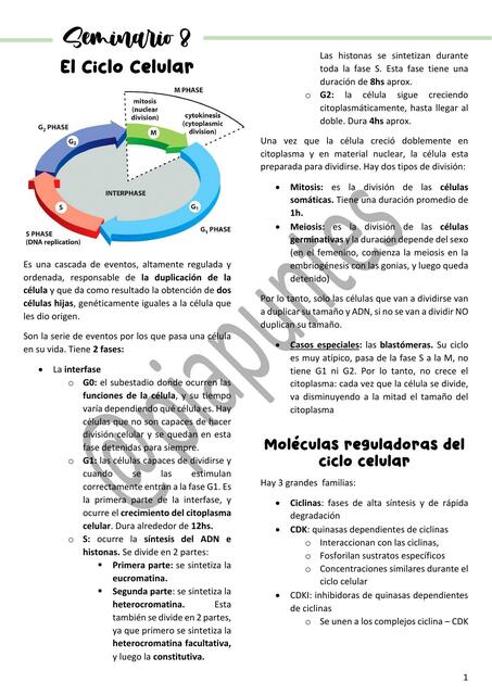 Biología Celular Sem 8 CAT 3 UBA