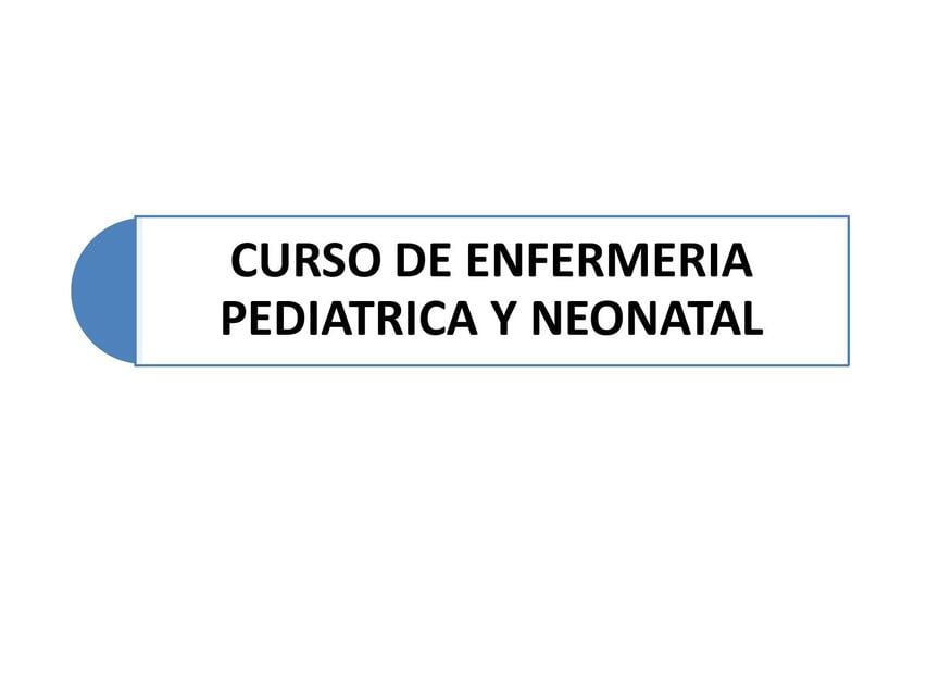 Enfermaría Pediátrica