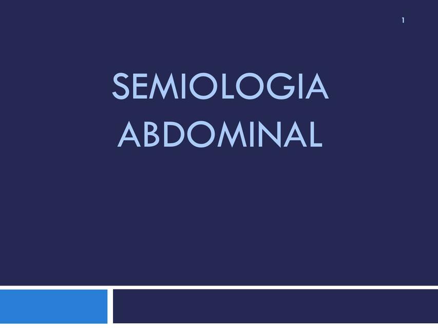 Semiología Abdominal 