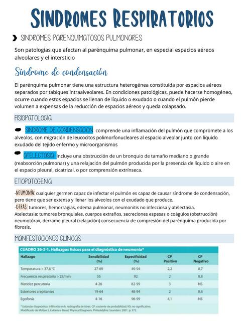 Sindromes Respiratorios 