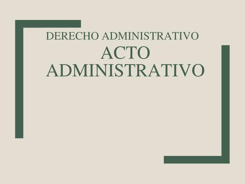 Acto Administrativo 