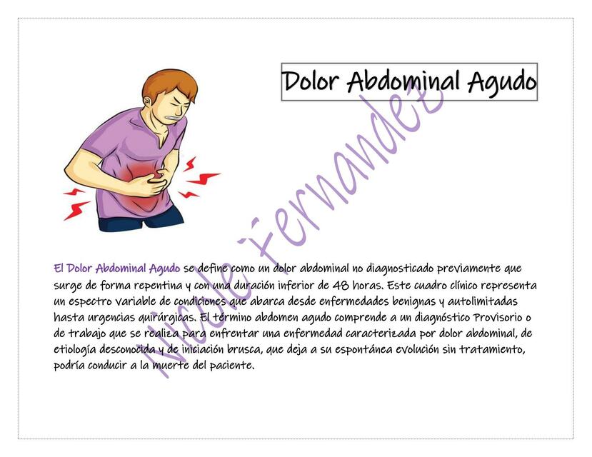 Dolor Abdominal 