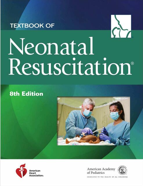 Textbook of neonatal resuscitation 8th edition