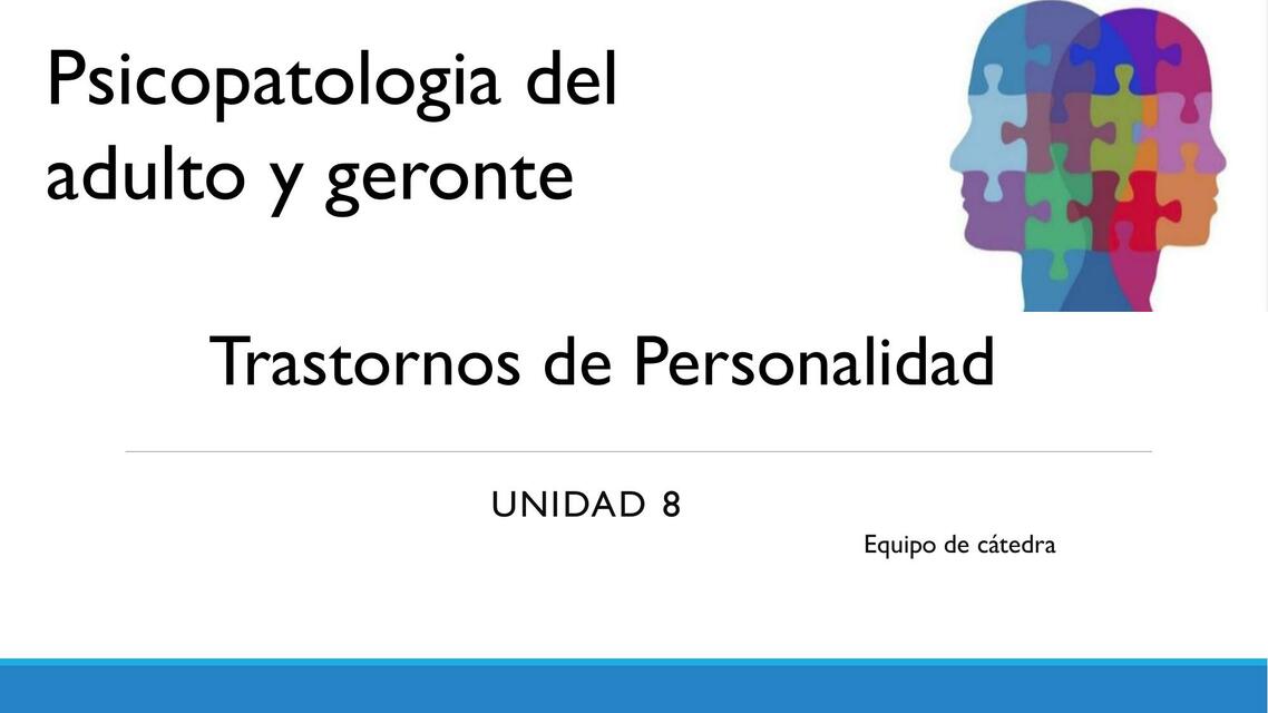 Trastornos de Personalidad