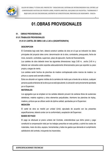 Obras Provisionales