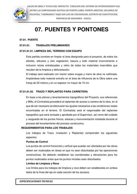 Puentes y Pontones