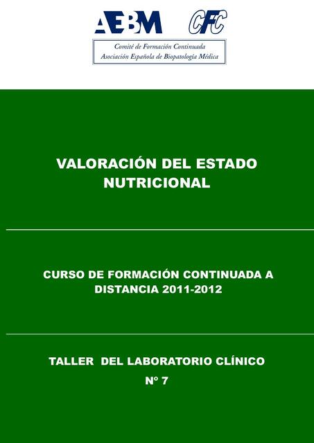 Valoración del Estado Nutricional