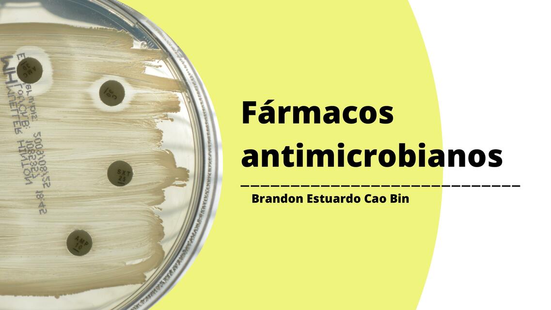 Fármacos Antimicrobianos