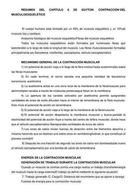 Contracción del Músculo Esquelético 