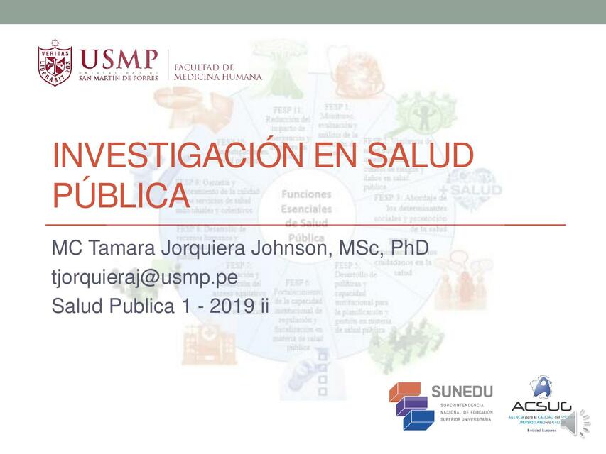 Investigación en Salud Pública 