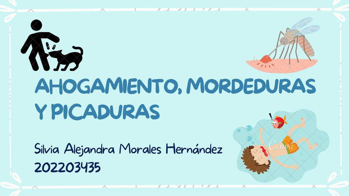 Ahogamiento Mordeduras y Picaduras