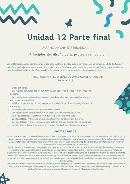 Principios d el diseño  de la  prótesis  removible