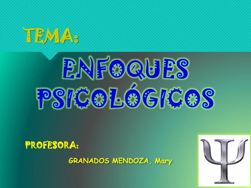 Enfoques Psicológicos 