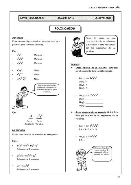 Guía-practica de  polinomios