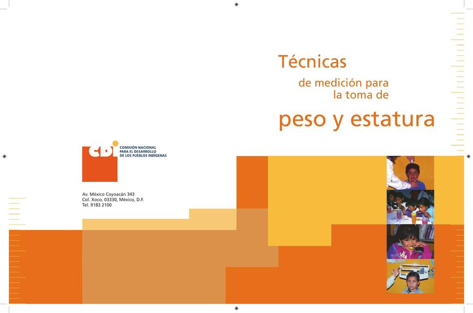 Técnicas de medición para la toma de peso y estatura