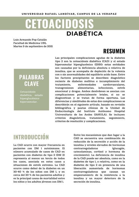 Cetoacidosis Diabética 