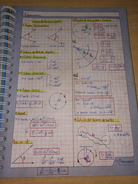 Cuaderno de Trigonometría