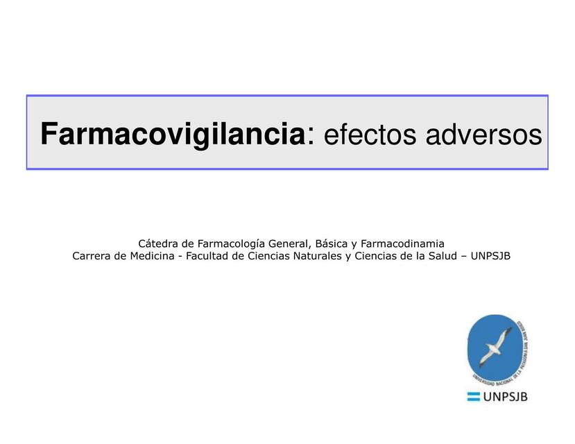 Farmacovigilancia