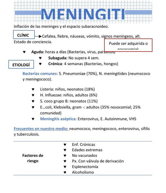 Meningitis 