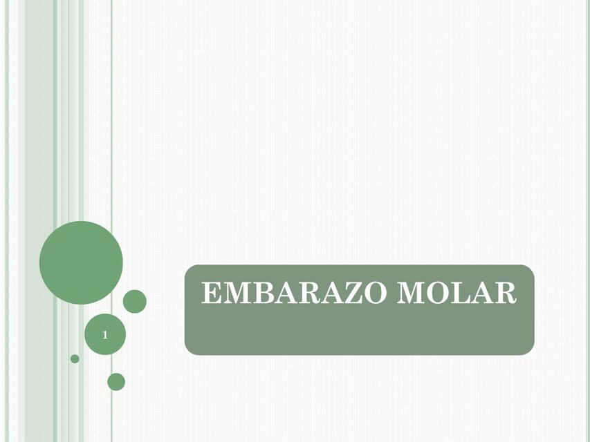 Embarazo Molar 