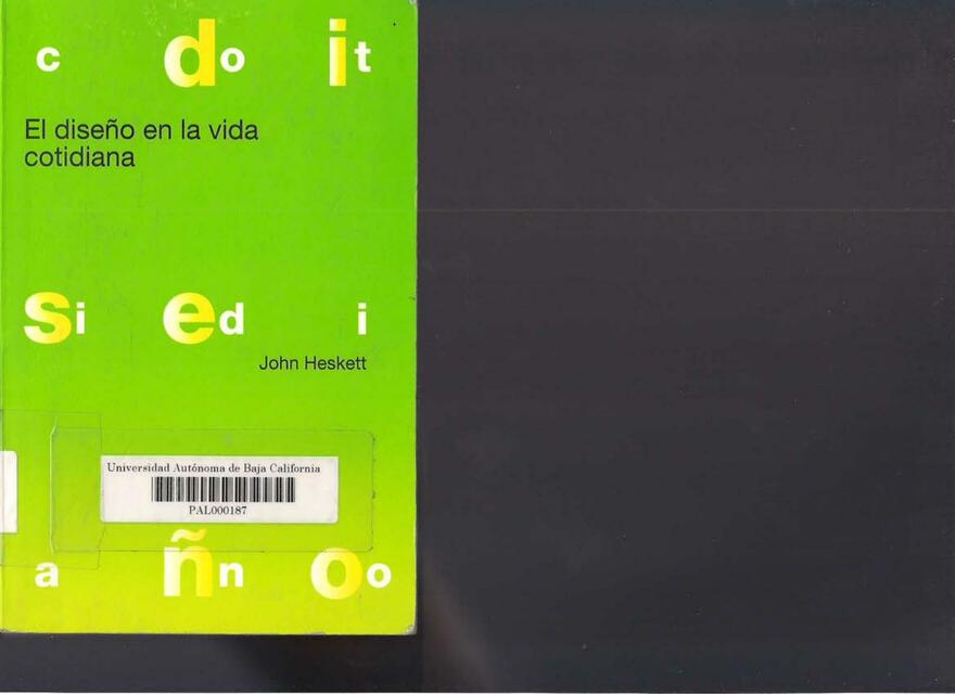 El diseno en la vida cotidiana by John Heskett z liborg | Yose | uDocz