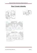 Estructuras Hiperestáticas I - Plano Vivienda Unifamiliar