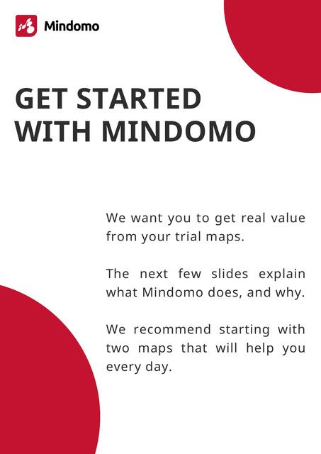 Get started with mindomo