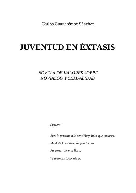 Juventud en éxtasis