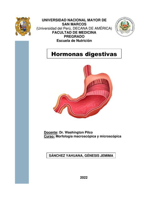 Hormonas digestivas