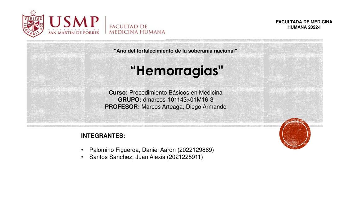 Exposición S9 - Hemorragias