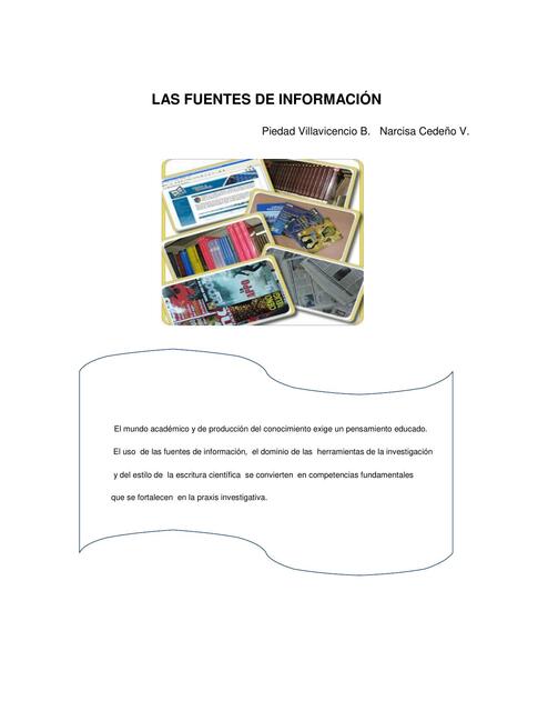 Las fuentes de información