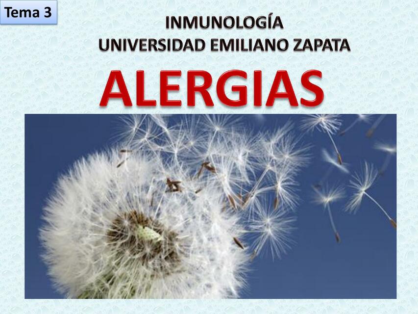  Tema 3 Alergias