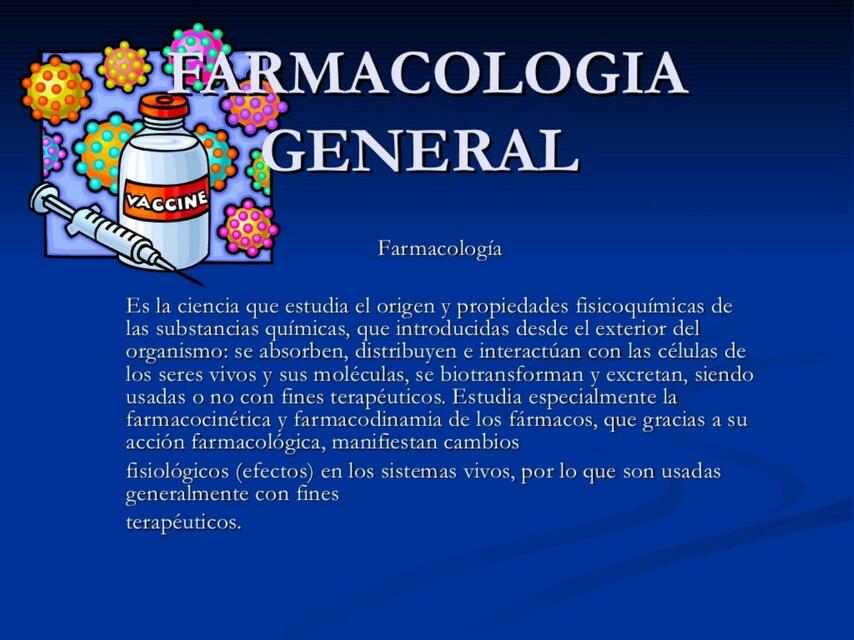 Farmacología General