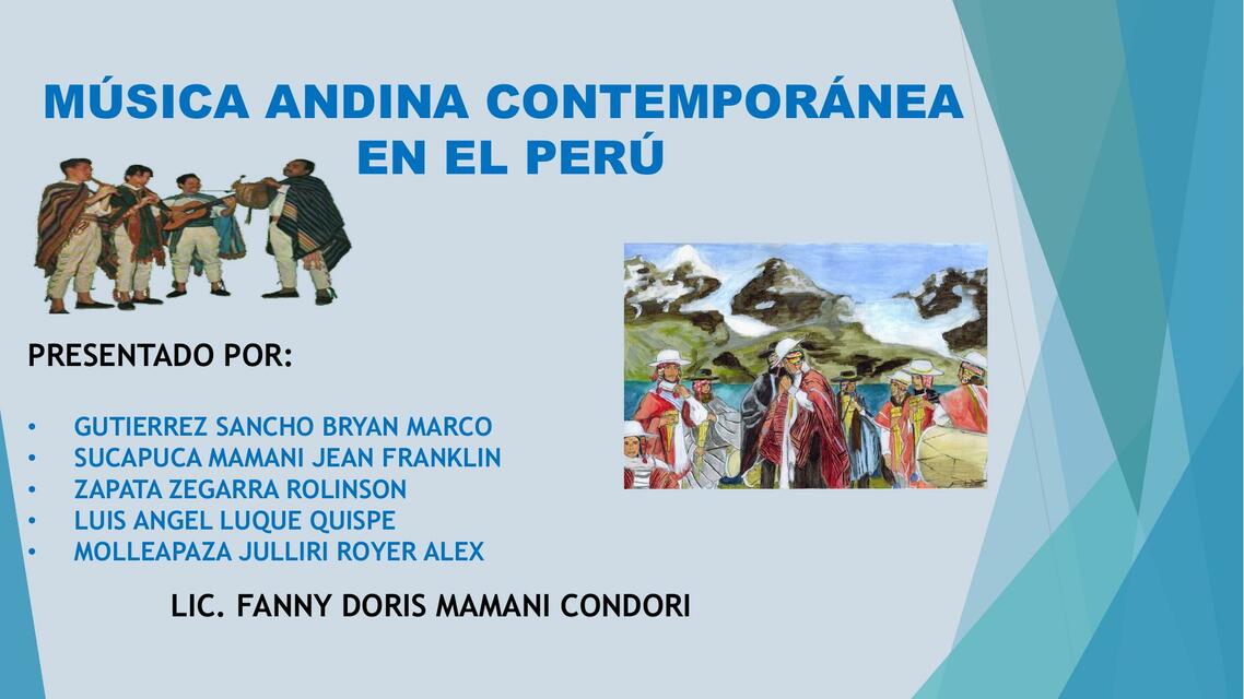 Música Andina Contemporánea en el Perú 