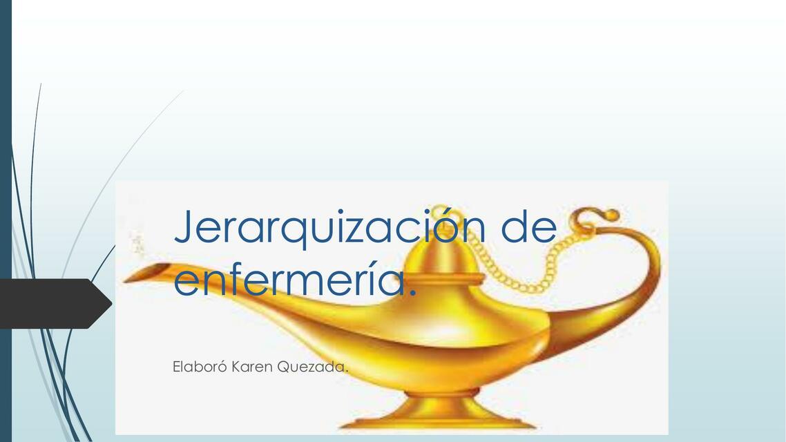 Jerarquización de Enfermería 