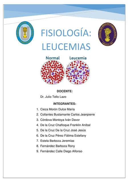 Fisiología: Leucemias