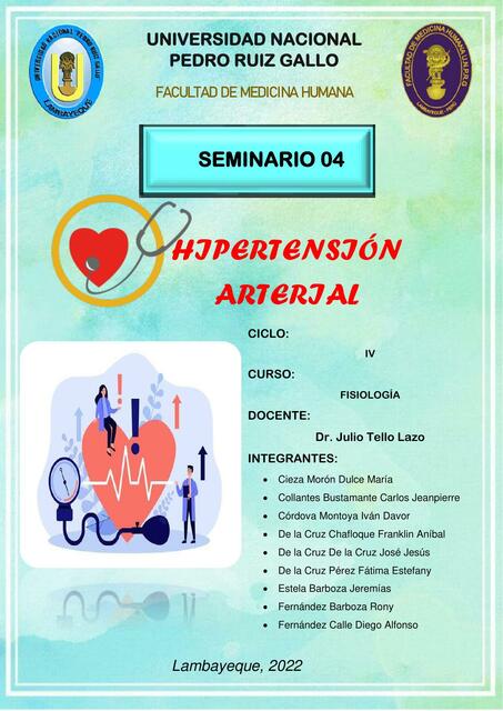 Seminario 04: Hipertensión arterial 