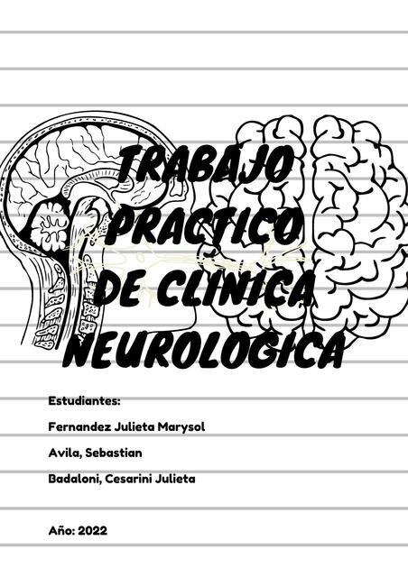 Trabajo Práctico de Clínica Neurológica 