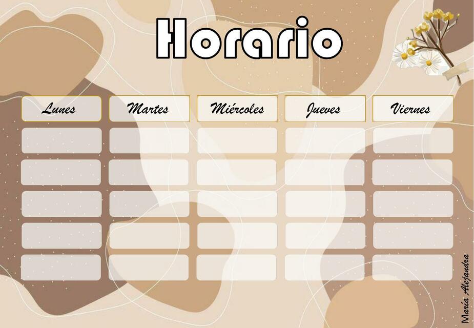 Horario escolar