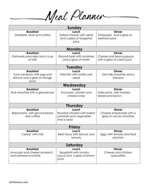 Meal Planner 