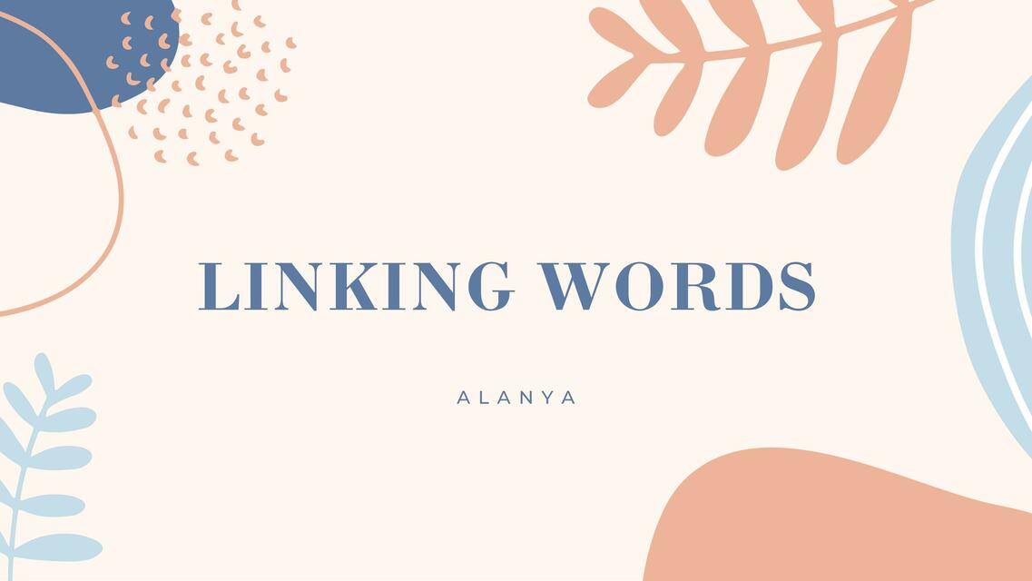 Linking Words 