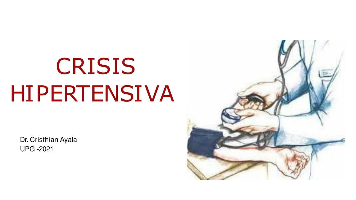 Crisis Hipertensiva 