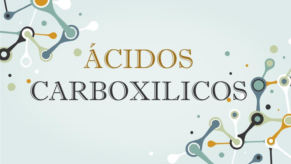 Ácidos Carboxílicos 