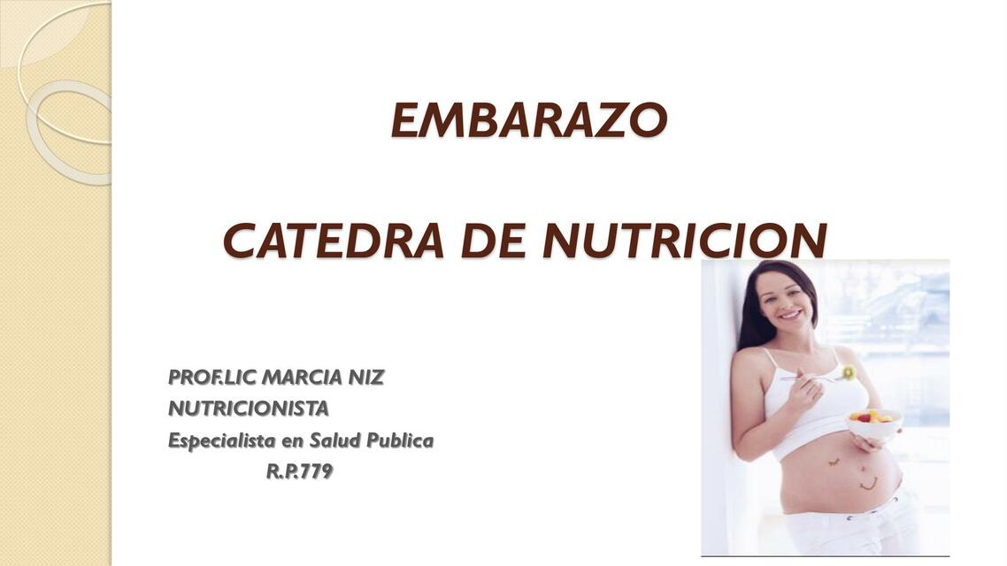 Nutrición en Embarazo 