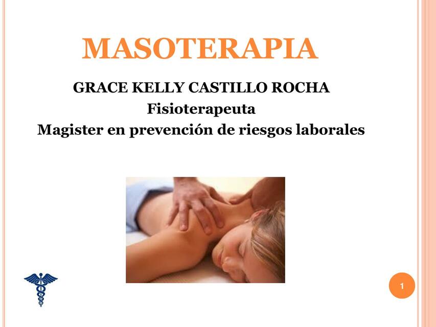 Diapositivas masoterapia